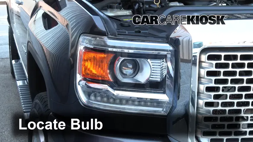 2016 GMC Sierra 2500 HD Denali 6.6L V8 Turbo Diesel Lights Daytime Running Light (replace bulb)